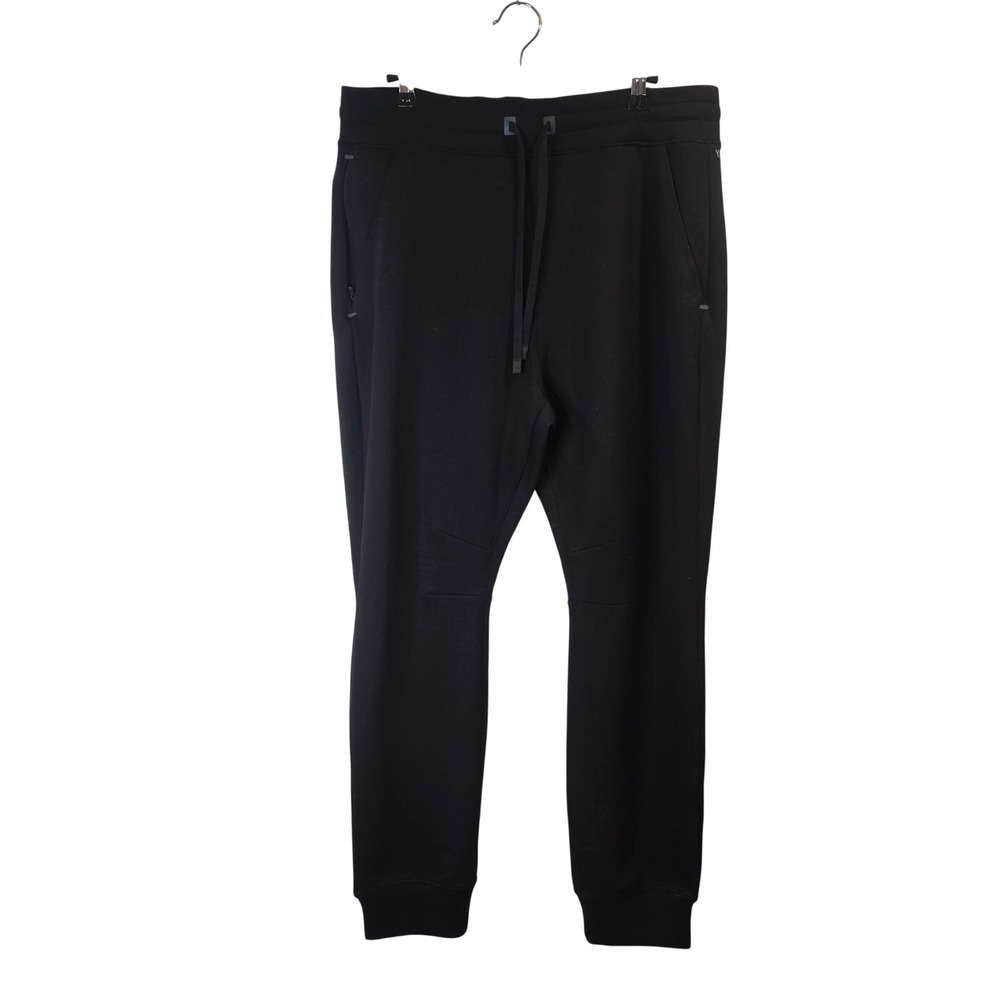 YPB neoKNIT Joggers Mens Large Black Activewear Tapered Sweatpants AF